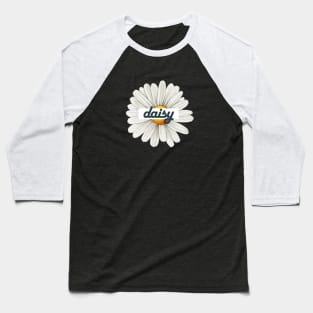 Daisies Flora Minimalist Retro Vintage Positive Baseball T-Shirt